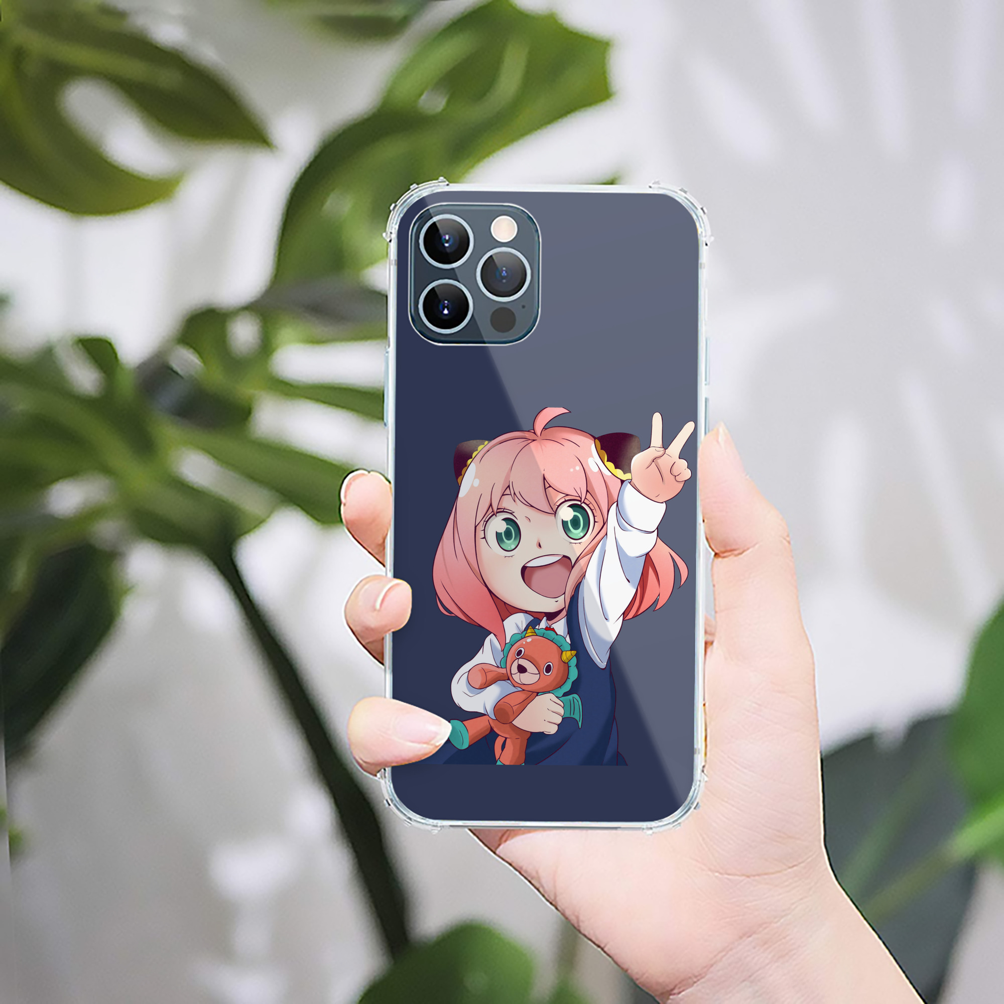 （画像用） SPY×FAMILY间谍家家酒 【iPhone 12シリーズ対応】透明スマホケース（クリアソフトケース）